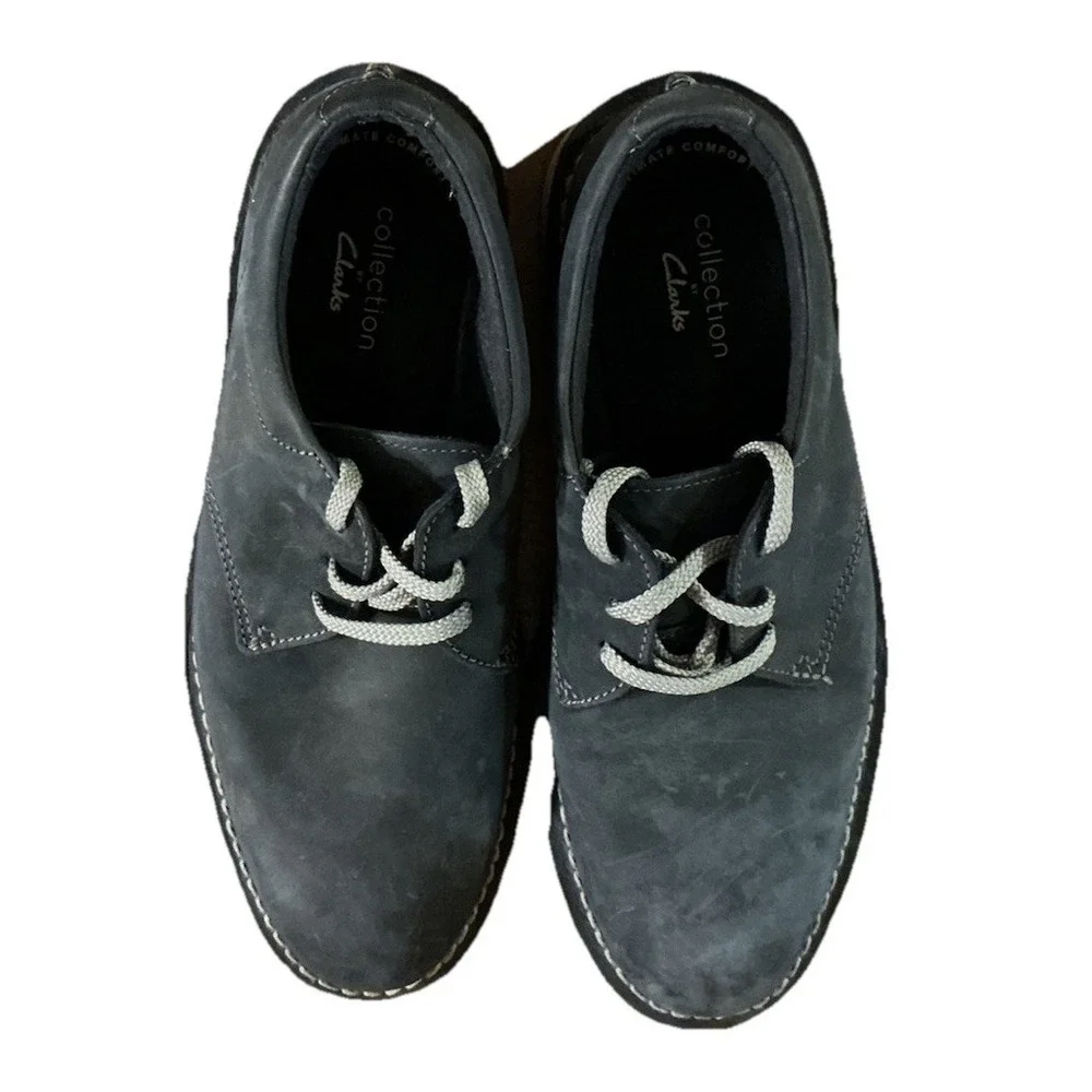 Collection By Clark's  Men's Forge Vibe Oxford‎ Shoes Navy Leather SIZE 7 M